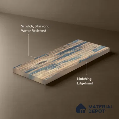 Wooden Look LM 19388 Eucalyptus Wood 8 ft x 4 ft Texture Finish Decorative Laminate - 1 mm | Suitable for TV Unit, Wardrobe, Kitchen Cabinets