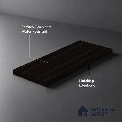 Wooden Look LM 19398 Tacna Teak 8 ft x 4 ft Suede Finish Decorative Laminate - 1 mm | Suitable for TV Unit, Wardrobe, Kitchen Cabinets
