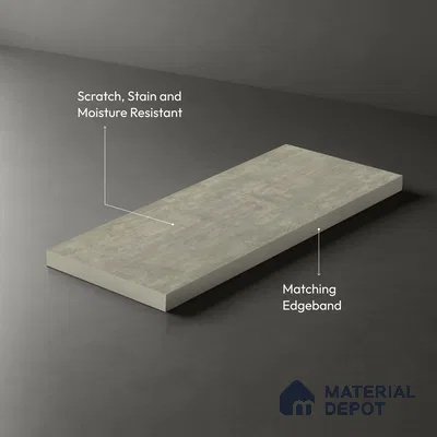 LM 01776 Maldives Encaustic 8 ft x 4 ft Moroccan Rust Finish Decorative Laminate - 1 mm | Suitable for TV Unit, Wardrobe, Kitchen Cabinets