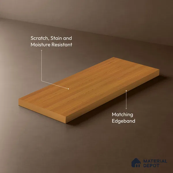 Wooden Look LM 18788 Frappe Cedar 8 ft x 4 ft Texture Finish Decorative Laminate - 1 mm | Suitable for TV Unit, Wardrobe, Kitchen Cabinets