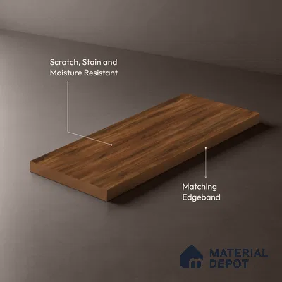 Wooden Look LM 18794 Sunny Dew 8 ft x 4 ft Texture Finish Decorative Laminate - 1 mm | Suitable for TV Unit, Wardrobe, Kitchen Cabinets