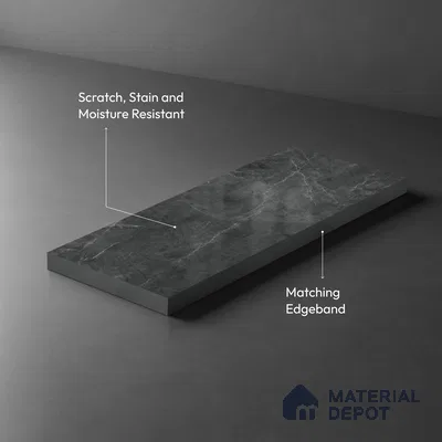 Stone Look LM 18795 Dynamic Venetino 8 ft x 4 ft Texture Finish Decorative Laminate - 1 mm | Suitable for TV Unit, Wardrobe, Kitchen Cabinets