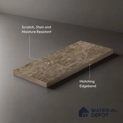 Stone Look LM 20144 Rainbow Calacatta 8 ft x 4 ft Texture Finish Decorative Laminate - 1 mm | Suitable for TV Unit, Wardrobe, Kitchen Cabinets