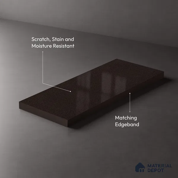LM 21543 Brown Sugar 8ft x 4ft Texture Finish Decorative Laminate - 1 mm | Suitable for TV Unit, Wardrobe, Kitchen Cabinets