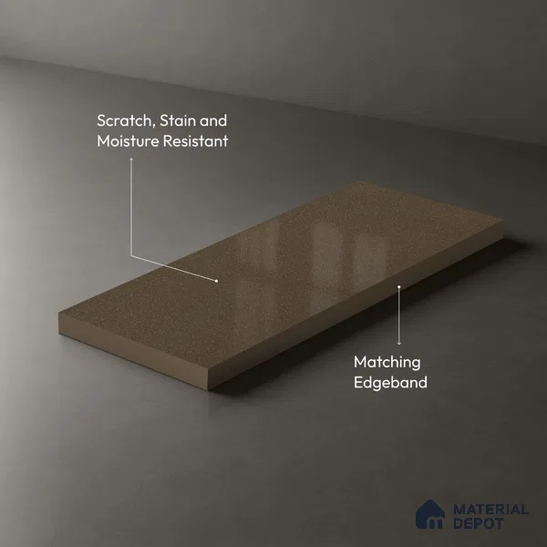 LM 21544 Sand Glow 8ft x 4ft Texture Finish Decorative Laminate - 1 mm | Suitable for TV Unit, Wardrobe, Kitchen Cabinets