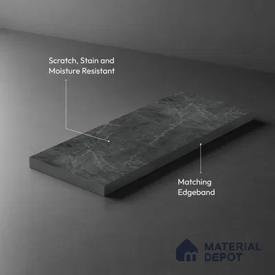 Stone Look LM 21551 Dynamic Venetino 8ft x 4ft Texture Finish Decorative Laminate - 1 mm | Suitable for TV Unit, Wardrobe, Kitchen Cabinets