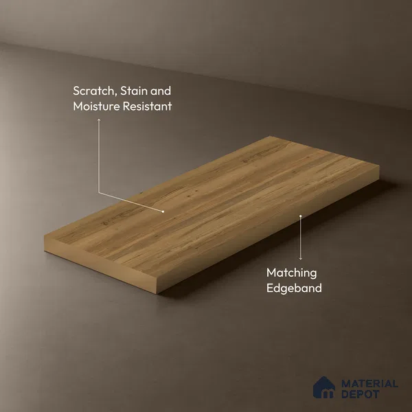 Wooden Look LM 21604 Dense Pine 8ft x 4ft Suede Finish Decorative Laminate - 1 mm | Suitable for TV Unit, Wardrobe, Kitchen Cabinets