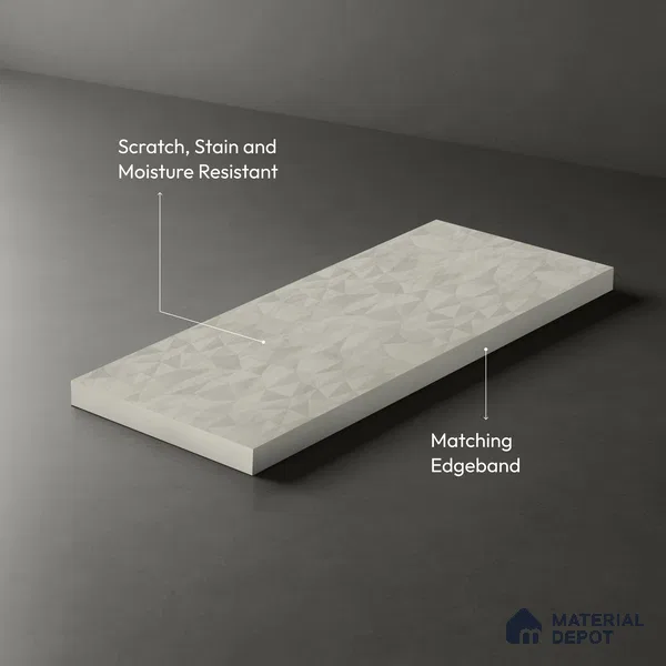 Wooden Look LM 21753 8ft x 4ft Texture Finish Decorative Laminate - 1 mm | Suitable for TV Unit, Wardrobe, Kitchen Cabinets