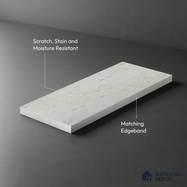 Wooden Look LM 21754 8ft x 4ft Texture Finish Decorative Laminate - 1 mm | Suitable for TV Unit, Wardrobe, Kitchen Cabinets
