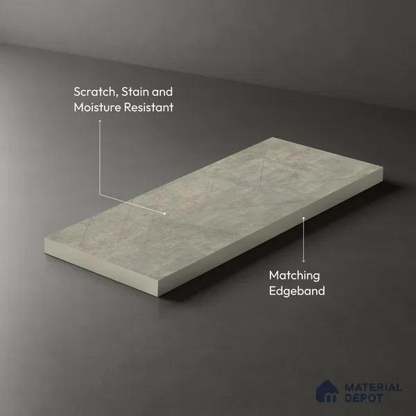 Stone Look LM 22788 8 ft x 4 ft Texture Finish Decorative Laminate - 1 mm | Suitable for TV Unit, Wardrobe, Kitchen Cabinets