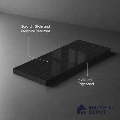 LM 22791 8 ft x 4 ft High Gloss Finish Decorative Laminate - 1 mm | Suitable for Living Room, Kitchen, Office