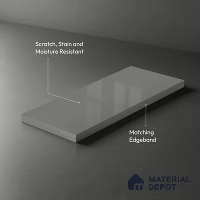 GA 4404 8 ft x 4 ft Metallic Finish 6H Antiscratch Acrylic Laminate - 1.5 mm