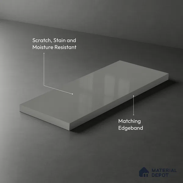 GA 4404 8 ft x 4 ft Metallic Finish 6H Antiscratch Acrylic Laminate - 1.5 mm