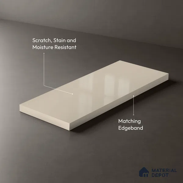 GA 4408 8 ft x 4 ft Metallic Finish 6H Antiscratch Acrylic Laminate - 1.5 mm