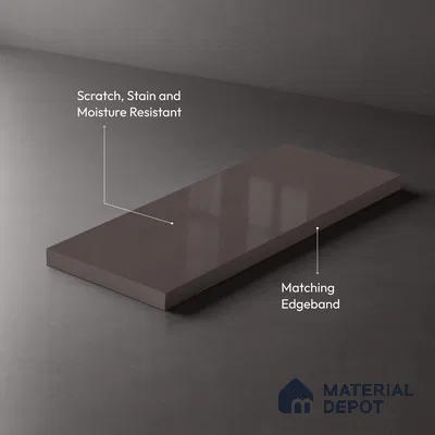 GA 4409 8 ft x 4 ft Metallic Finish 6H Antiscratch Acrylic Laminate - 1.5 mm