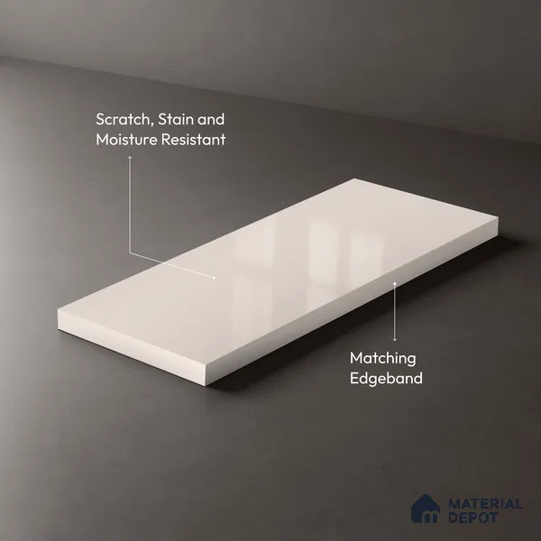 GA 4411 8 ft x 4 ft Metallic Finish 6H Antiscratch Acrylic Laminate - 1.5 mm