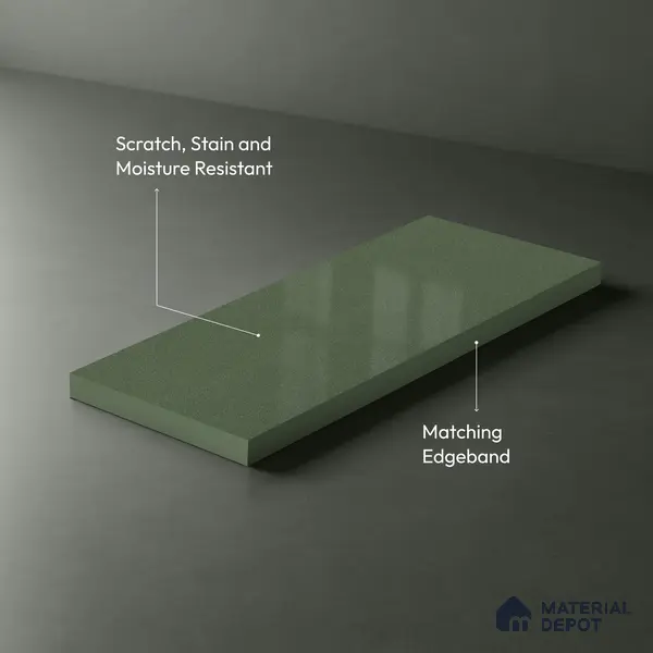 GA 4414 8 ft x 4 ft Metallic Finish 6H Antiscratch Acrylic Laminate - 1.5 mm
