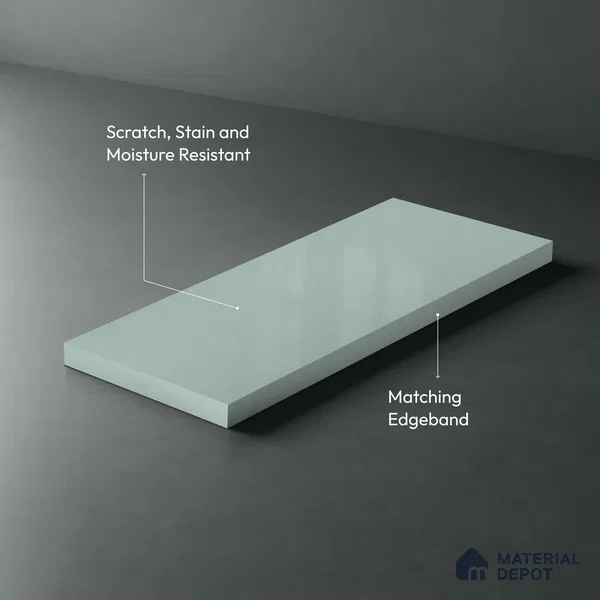GA 4415 8 ft x 4 ft Metallic Finish 6H Antiscratch Acrylic Laminate - 1.5 mm