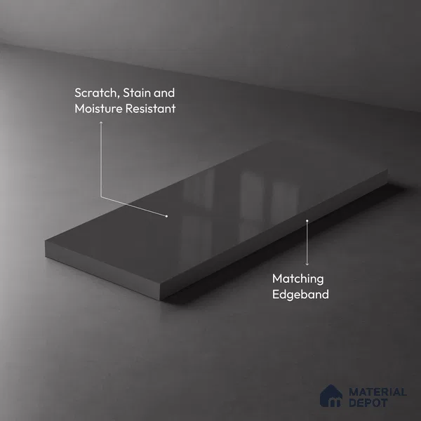 GA 4421 8 ft x 4 ft Metallic Finish 6H Antiscratch Acrylic Laminate - 1.5 mm