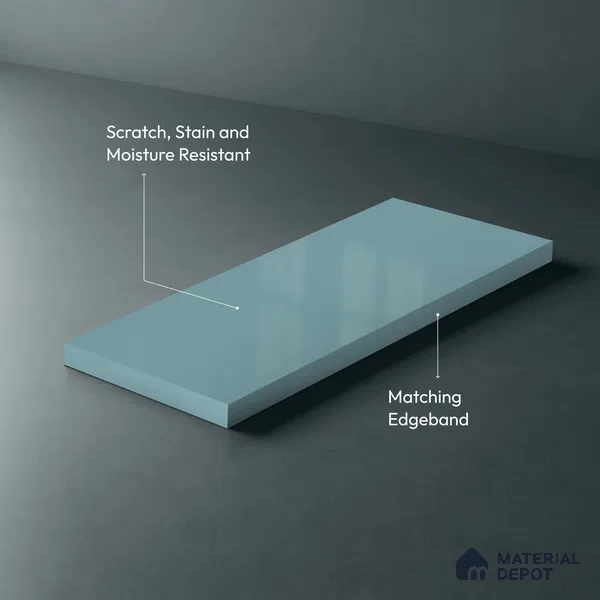 GA 4422 8 ft x 4 ft Metallic Finish 6H Antiscratch Acrylic Laminate - 1.5 mm