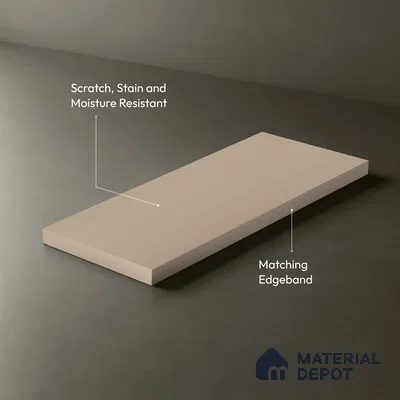 Blush Pink Solid Colors Look LM 21812 8 ft x 4 ft Matte Finish 6H Anti Scratch Acrylic Laminate - 1.5 mm | Suitable for Living Room, Kitchen, Office
