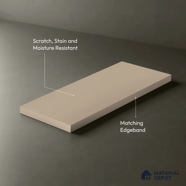 Blush Pink Solid Colors Look LM 21812 8 ft x 4 ft Matte Finish 6H Anti Scratch Acrylic Laminate - 1.5 mm | Suitable for Living Room, Kitchen, Office