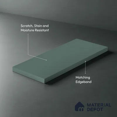 Teal Blue Solid Colors Look LM 21818 8 ft x 4 ft Matte Finish 6H Anti Scratch Acrylic Laminate - 1.5 mm | Suitable for Living Room, Kitchen, Office
