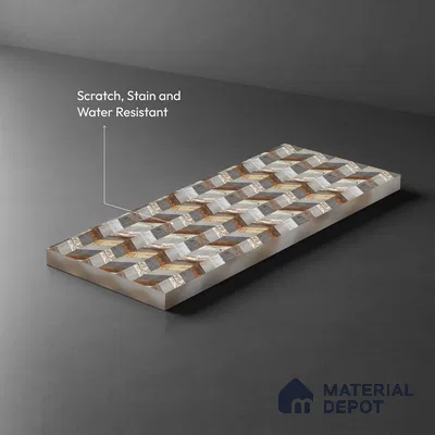 Patterned Look LM 06171 8 ft x 4 ft Texture Finish Decorative Laminate - 1 mm | Suitable for Bedroom, TV Unit, Wardrobe