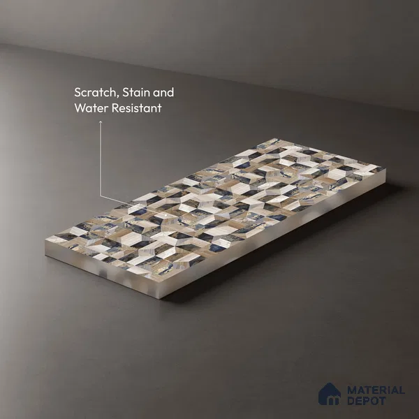 Patterned Look LM 06172 8 ft x 4 ft Texture Finish Decorative Laminate - 1 mm | Suitable for Bedroom, TV Unit, Wardrobe