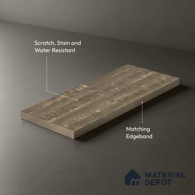 Wooden Look LM 05333 Denson Fall Oak 8 ft x 4 ft Texture Finish Decorative Laminate - 1 mm | Suitable for TV Unit, Wardrobe, Kitchen Cabinets