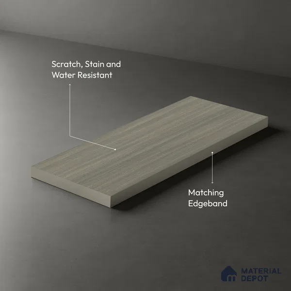 Wooden Look LM 05334 Lynx Wood 8 ft x 4 ft Texture Finish Decorative Laminate - 1 mm | Suitable for TV Unit, Wardrobe, Kitchen Cabinets