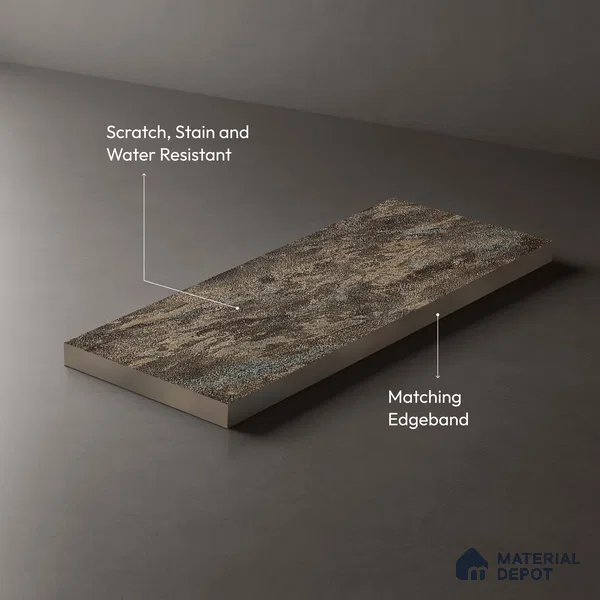 Stone Look LM 05348 8 ft x 4 ft Texture Finish Decorative Laminate - 1 mm | Suitable for TV Unit, Wardrobe, Kitchen Cabinets