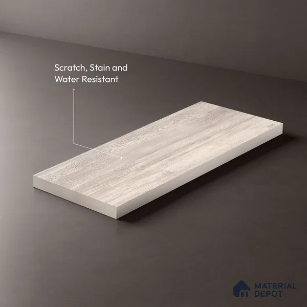 Wooden Look LM 13839 Grey Margins Macassar 8 ft x 4 ft Texture Finish Decorative Laminate - 1 mm | Suitable for TV Unit, Wardrobe, Kitchen Cabinets