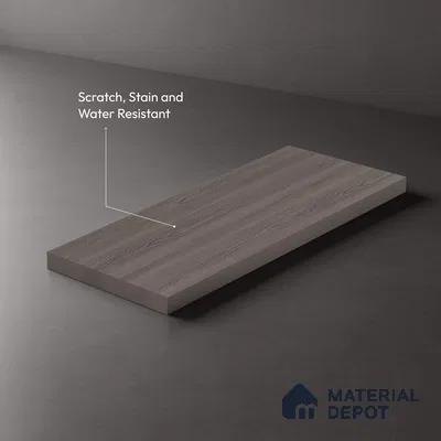Wooden Look LM 13876 Smoked Brosse Pecan 8 ft x 4 ft Texture Finish Decorative Laminate - 1 mm | Suitable for TV Unit, Wardrobe, Kitchen Cabinets