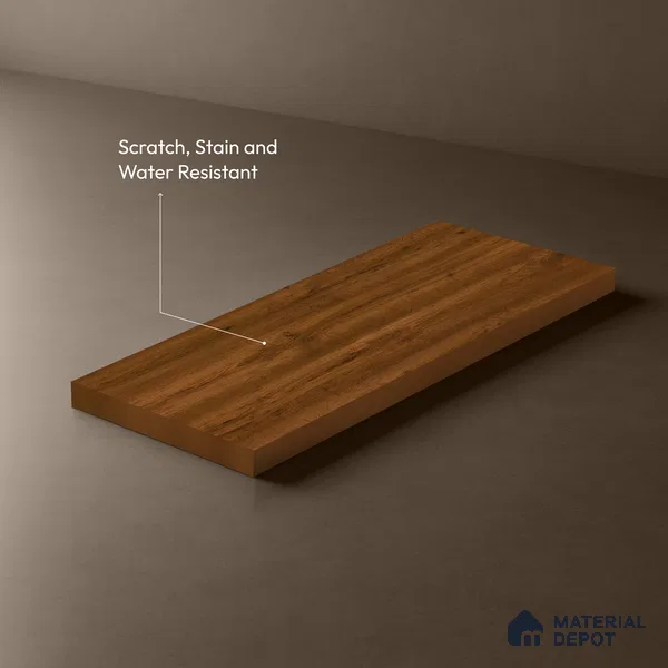 Wooden Look LM 13885 8 ft x 4 ft Texture Finish Decorative Laminate - 1 mm | Suitable for TV Unit, Wardrobe, Kitchen Cabinets
