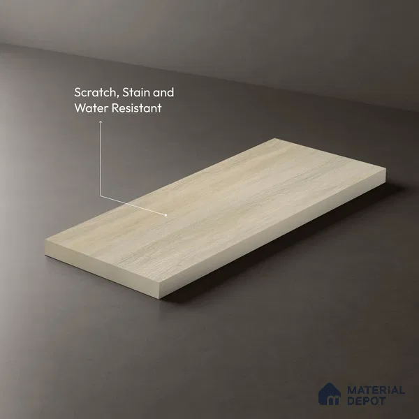 Wooden Look LM 01611 B Rearwood Snow 8 ft x 4 ft Texture Finish Decorative Laminate - 1 mm | Suitable for TV Unit, Wardrobe, Kitchen Cabinets