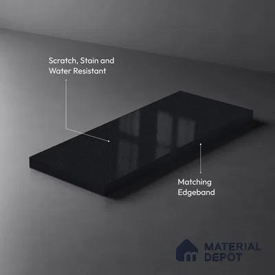 Stone Look LM 01841 8 ft x 4 ft Glossy Finish Decorative Laminate - 1 mm | Suitable for TV Unit, Wardrobe, Kitchen Cabinets