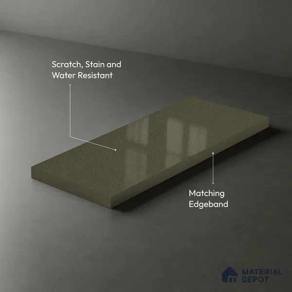 Stone Look LM 01844 8 ft x 4 ft Glossy Finish Decorative Laminate - 1 mm | Suitable for TV Unit, Wardrobe, Kitchen Cabinets