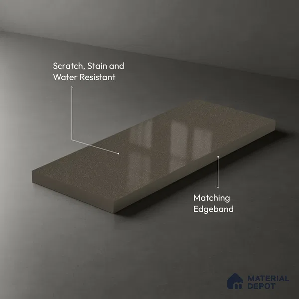 Stone Look LM 01846 8 ft x 4 ft Glossy Finish Decorative Laminate - 1 mm | Suitable for TV Unit, Wardrobe, Kitchen Cabinets