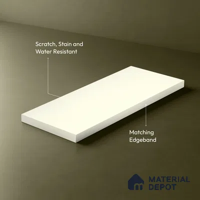 Beige Textured Solid Look LM 01880 8 ft x 4 ft Texture Finish Decorative Laminate - 1 mm | Suitable for TV Unit, Wardrobe, Kitchen Cabinets