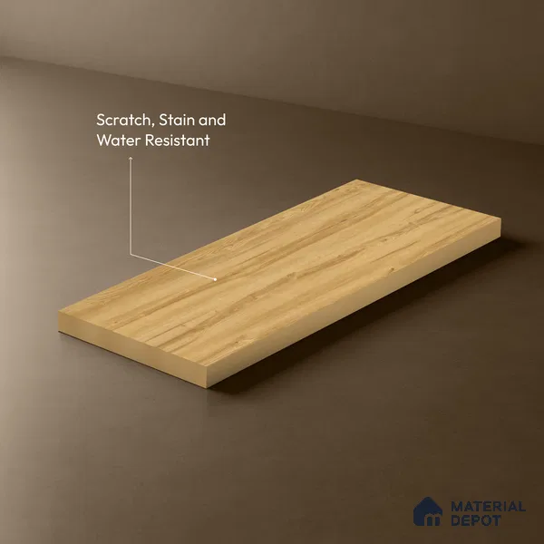 Wooden Look LM 13684 8 ft x 4 ft Texture Finish Decorative Laminate - 1 mm | Suitable for TV Unit, Wardrobe, Kitchen Cabinets