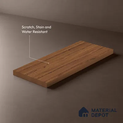 Wooden Look LM 13833 Russet Greence Pecan 8 ft x 4 ft Matte Finish Decorative Laminate - 1 mm | Suitable for TV Unit, Wardrobe, Kitchen Cabinets