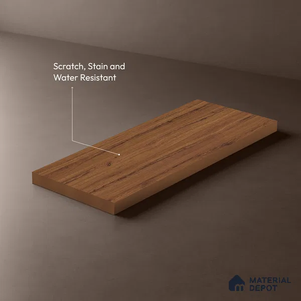 Wooden Look LM 13833 Russet Greence Pecan 8 ft x 4 ft Matte Finish Decorative Laminate - 1 mm | Suitable for TV Unit, Wardrobe, Kitchen Cabinets
