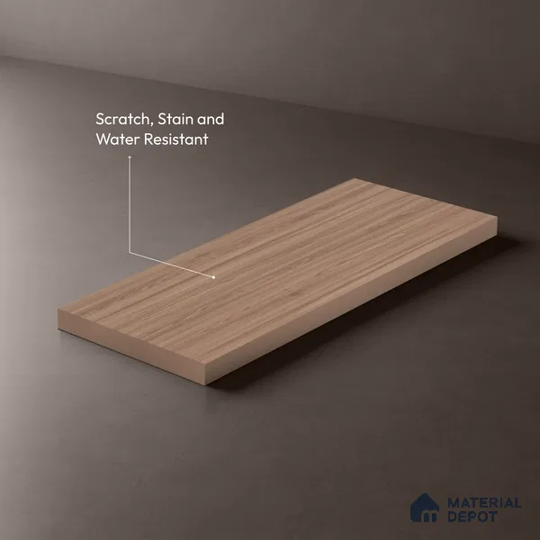 Wooden Look LM 13850 Nutmeg Dyed Veneer 8 ft x 4 ft Texture Finish Decorative Laminate - 1 mm | Suitable for TV Unit, Wardrobe, Kitchen Cabinets
