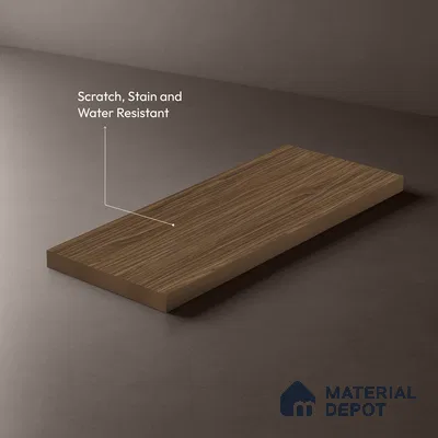 Wooden Look LM 13890 Russel Gris 8 ft x 4 ft Texture Finish Decorative Laminate - 1 mm | Suitable for TV Unit, Wardrobe, Kitchen Cabinets