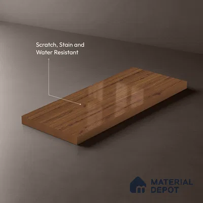 Wooden Look LM 13896 8 ft x 4 ft High Gloss Finish Decorative Laminate - 1 mm | Suitable for TV Unit, Wardrobe, Kitchen Cabinets