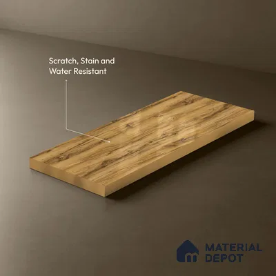 Wooden Look LM 13897 8 ft x 4 ft High Gloss Finish Decorative Laminate - 1 mm | Suitable for TV Unit, Wardrobe, Kitchen Cabinets