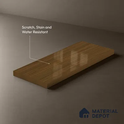 Wooden Look LM 13898 8 ft x 4 ft High Gloss Finish Decorative Laminate - 1 mm | Suitable for TV Unit, Wardrobe, Kitchen Cabinets