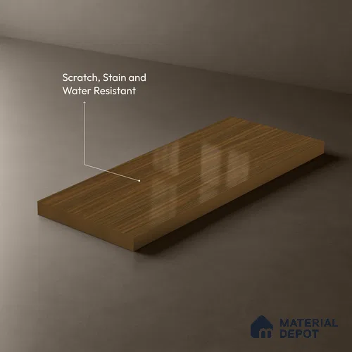 Wooden Look LM 13898 8 ft x 4 ft High Gloss Finish Decorative Laminate - 1 mm | Suitable for TV Unit, Wardrobe, Kitchen Cabinets