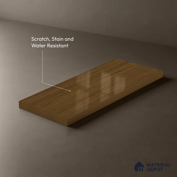 Wooden Look LM 13898 8 ft x 4 ft High Gloss Finish Decorative Laminate - 1 mm | Suitable for TV Unit, Wardrobe, Kitchen Cabinets